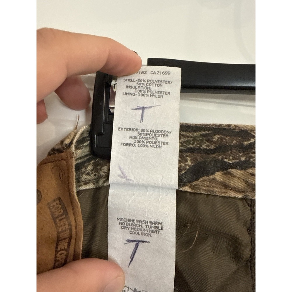 Vintage Duxbak Realtree Camo Insulated Hunting Pants USA Made Mens 36R - Picture 6 of 6